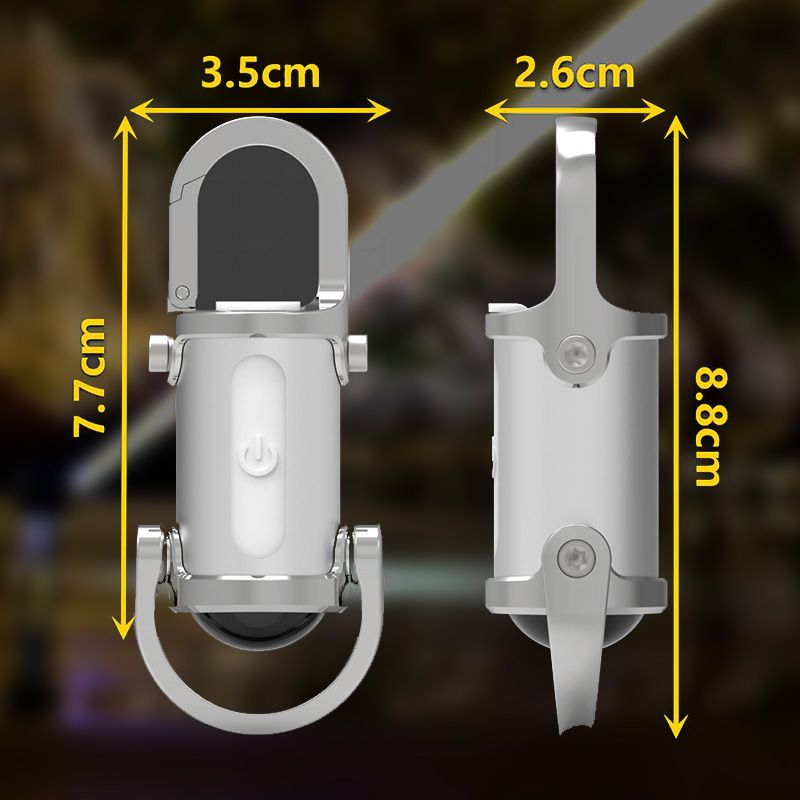 1200LM mini ficklampa med nyckelring – superljus & vattentät