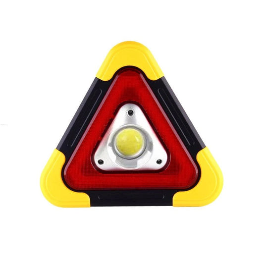 2-i-1 LED-varningstriangel med solenergi