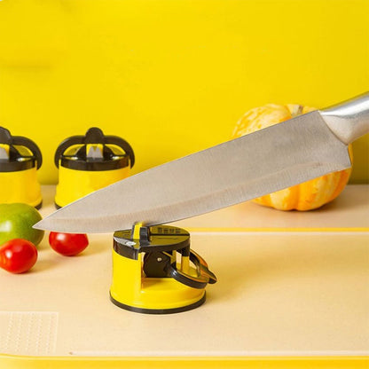 Mini knivslip med sugkopp – kompakt & säker slipning