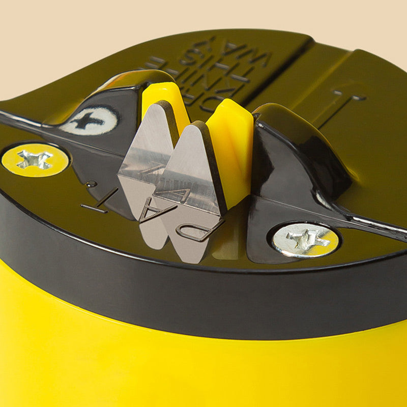 Mini knivslip med sugkopp – kompakt & säker slipning