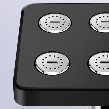 Flexibelt fyrkantigt duschhuvud – 360° justerbart