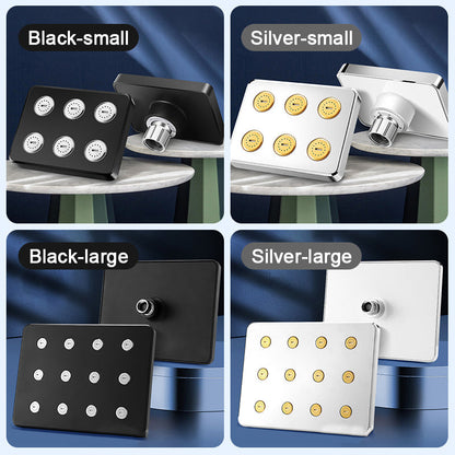 Flexibelt fyrkantigt duschhuvud – 360° justerbart